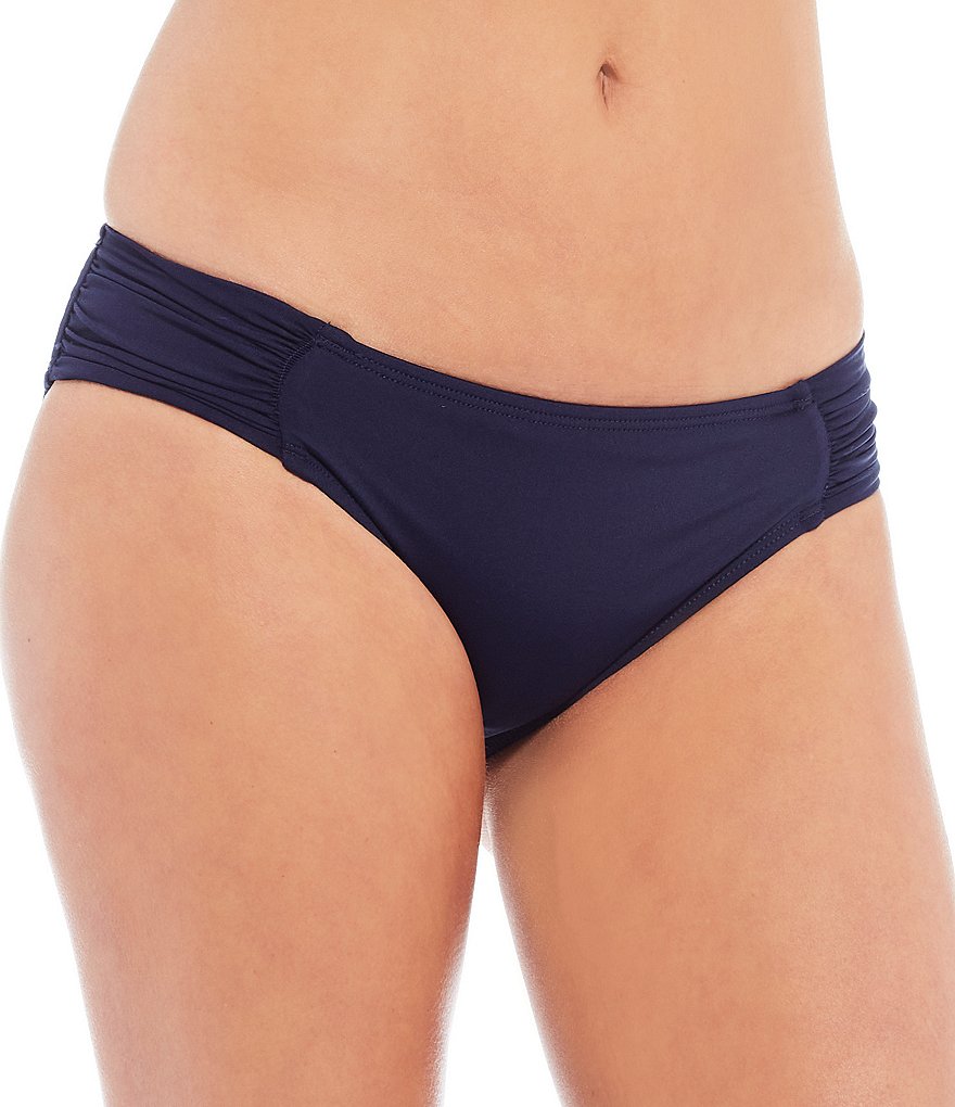 La Blanca Island Goddess Shirred Tab Side Hipster Swim Bottom