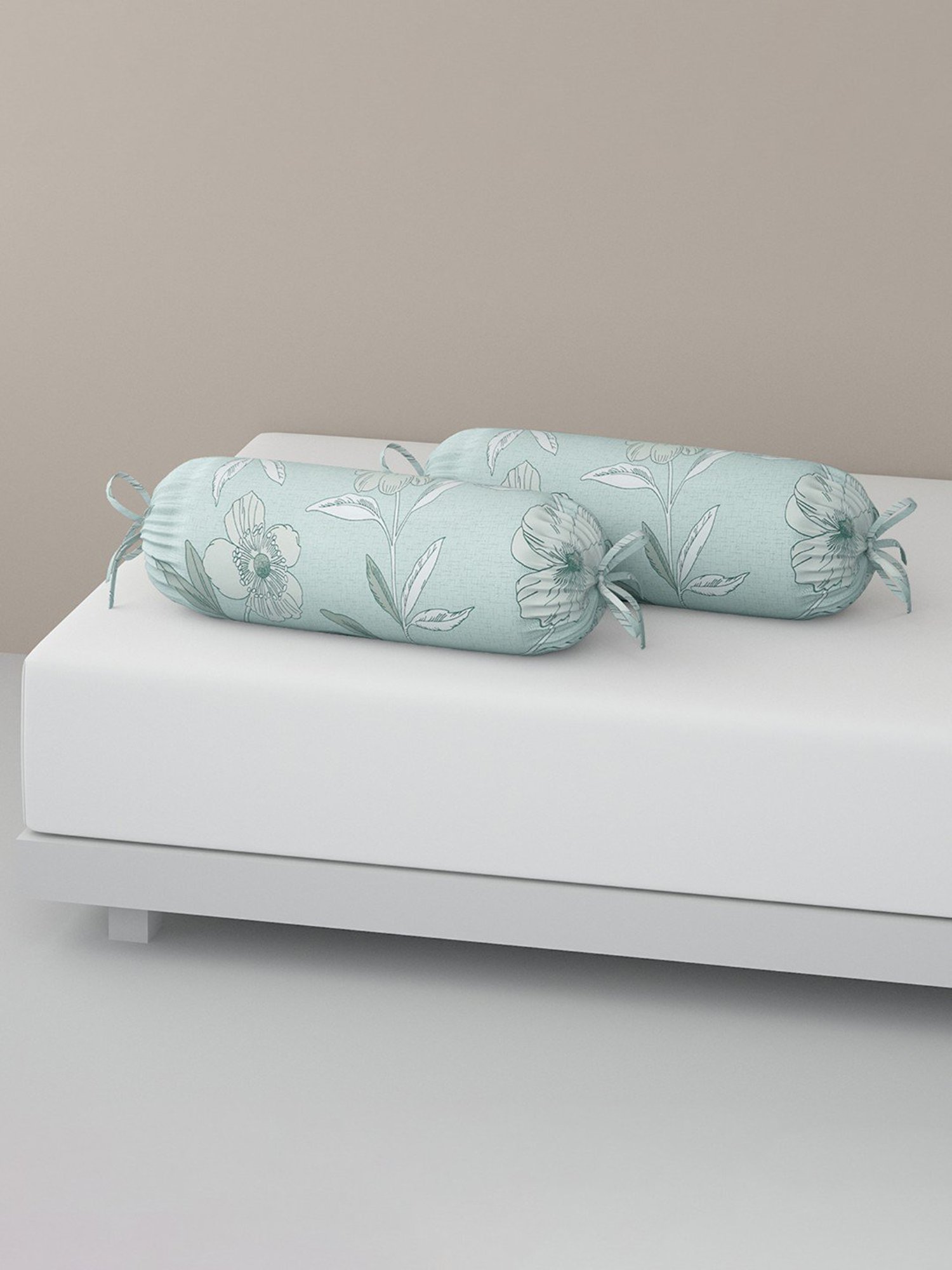 Maspar Blue Cotton 200 TC Reversible Duvet Cover Set