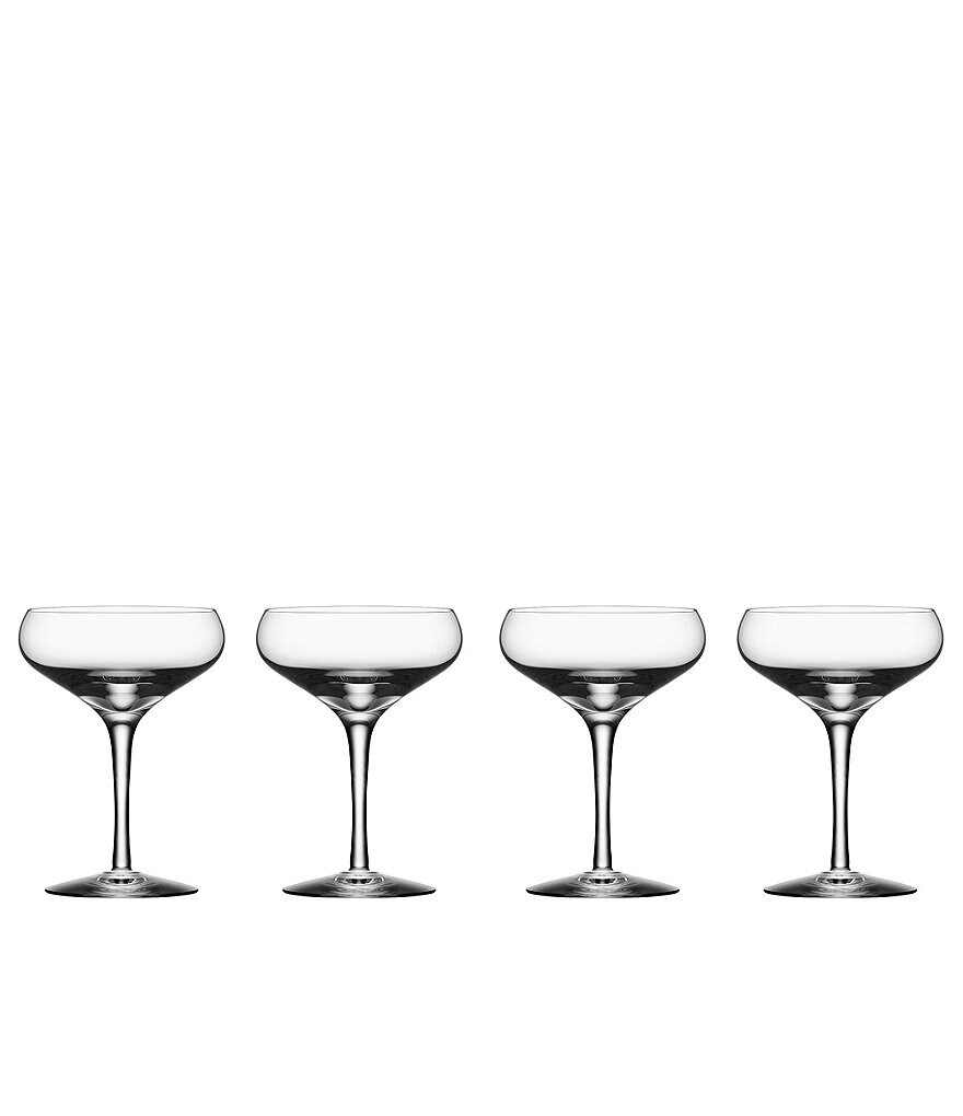 Orrefors Crystal More Coupe, Set Of 4