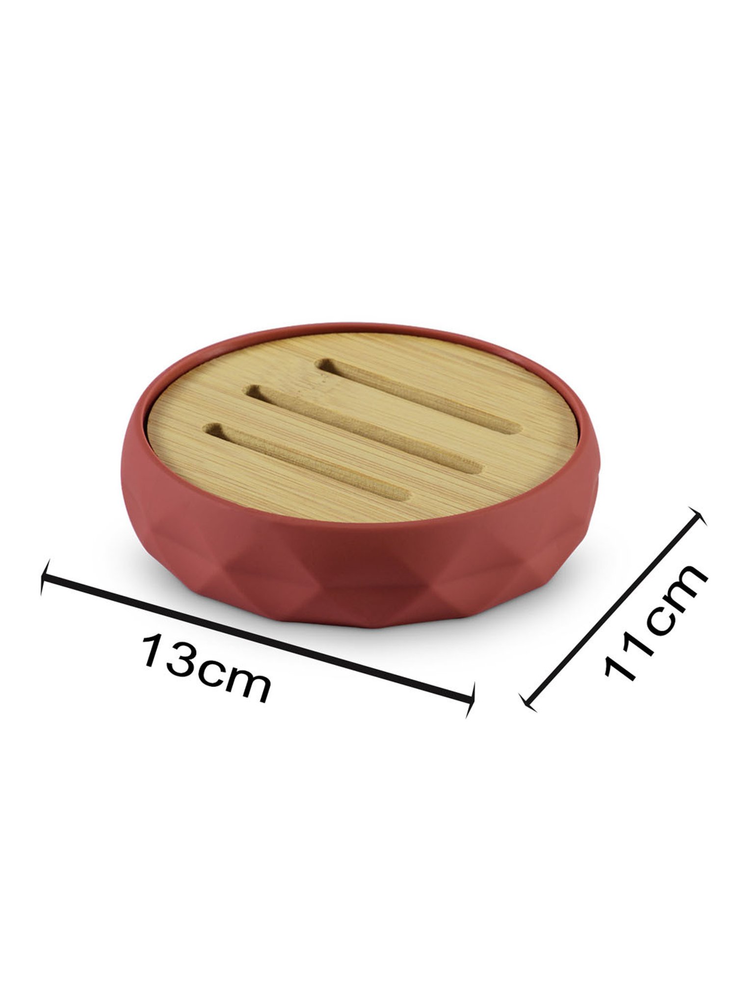 Freelance Red SAN material (Styrene Acrylonitrile) Set of 1 Soap Dishes