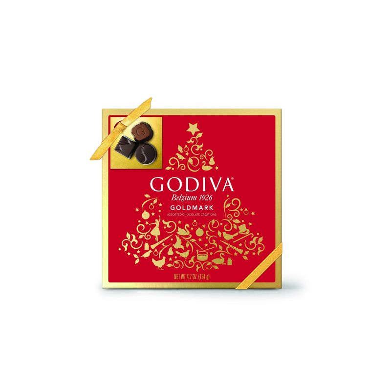 Godiva Masterpiece Holiday Assorted Chocolate Box - 4.7oz