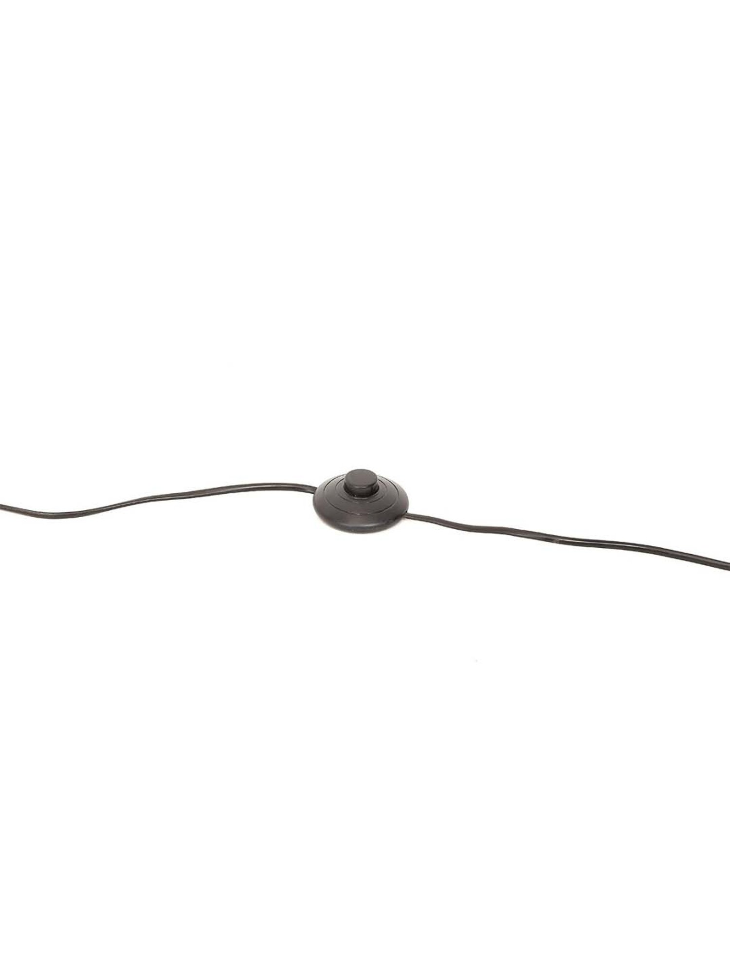 Home4U Marissa Brown & White Floor Lamp with Shade - Set of 1