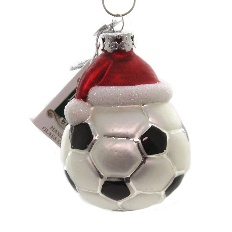 Noble Gems 3.0" Soccer Ball W/ Santa Hat Christmas World Cup Mls Team  -  Tree Ornaments