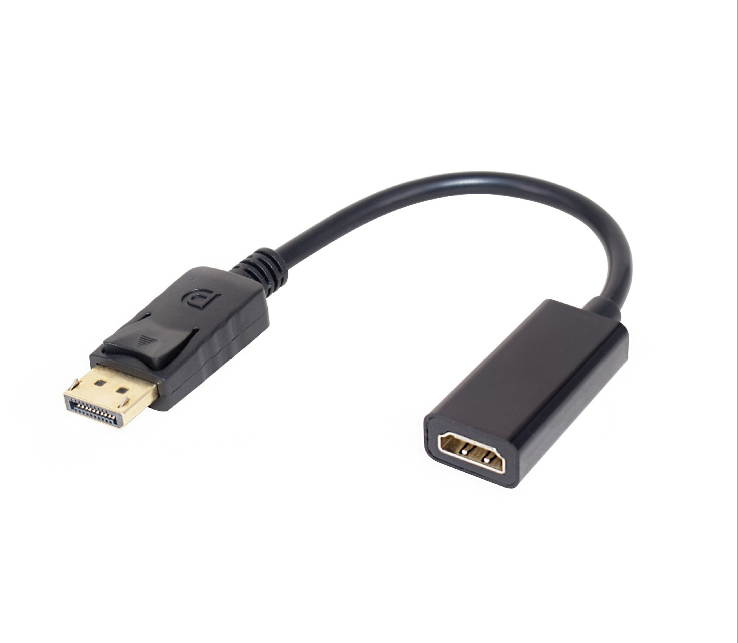 DP to HDMI Cable,Male to Female Converter Adapter Cable Black