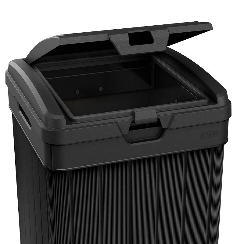 39gal Baltimore Outdoor Resin Trashcan Black - Keter