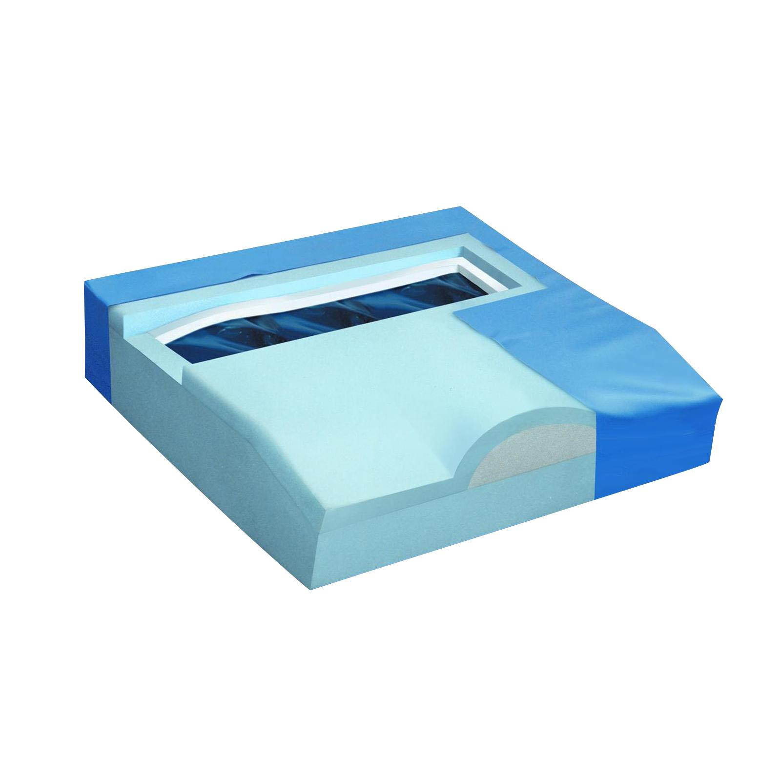 Drive Medical Titanium Gel/Foam Wheelchair Cushion, 16" x 18"