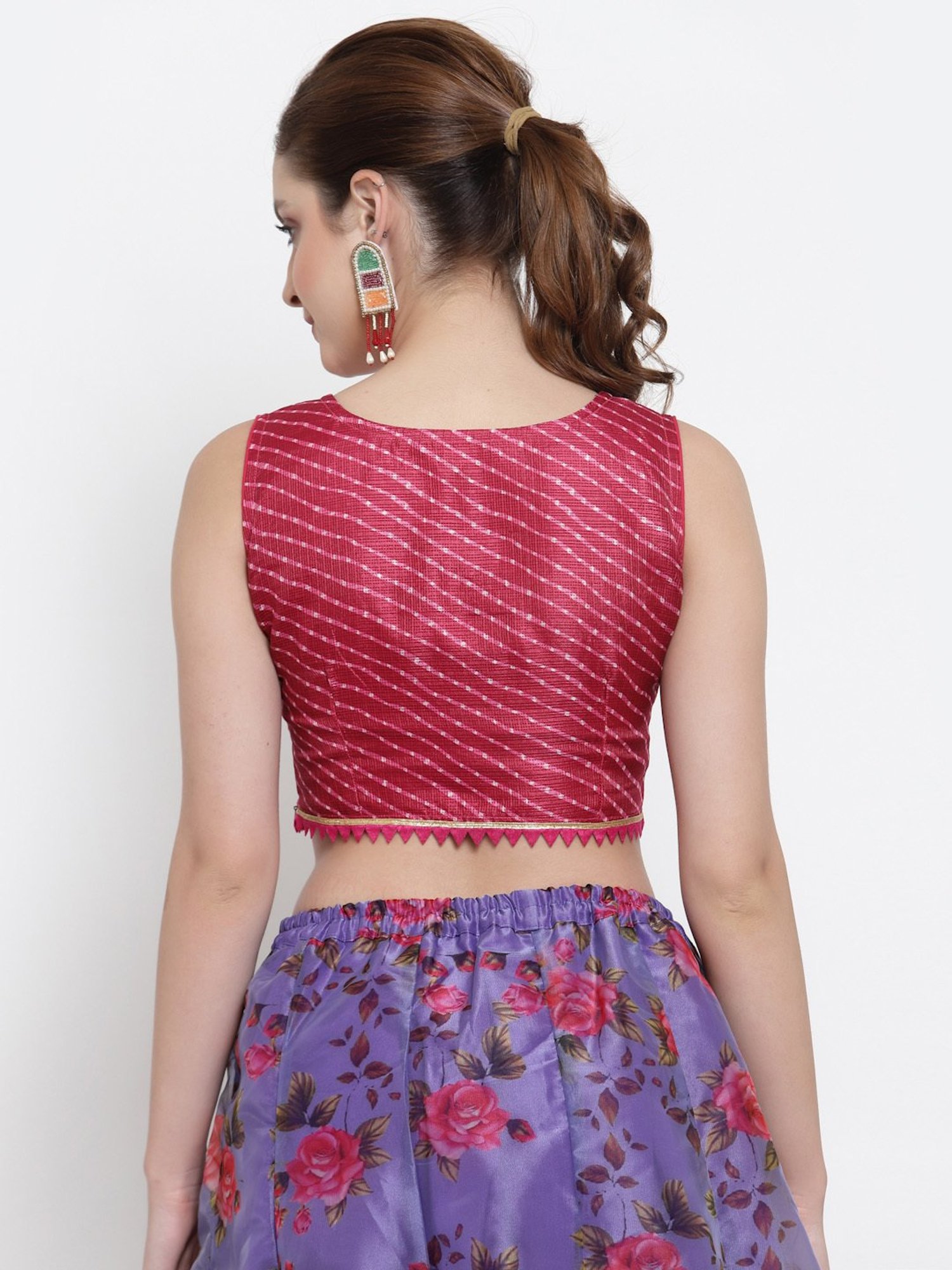 NEUDIS Red Striped Blouse