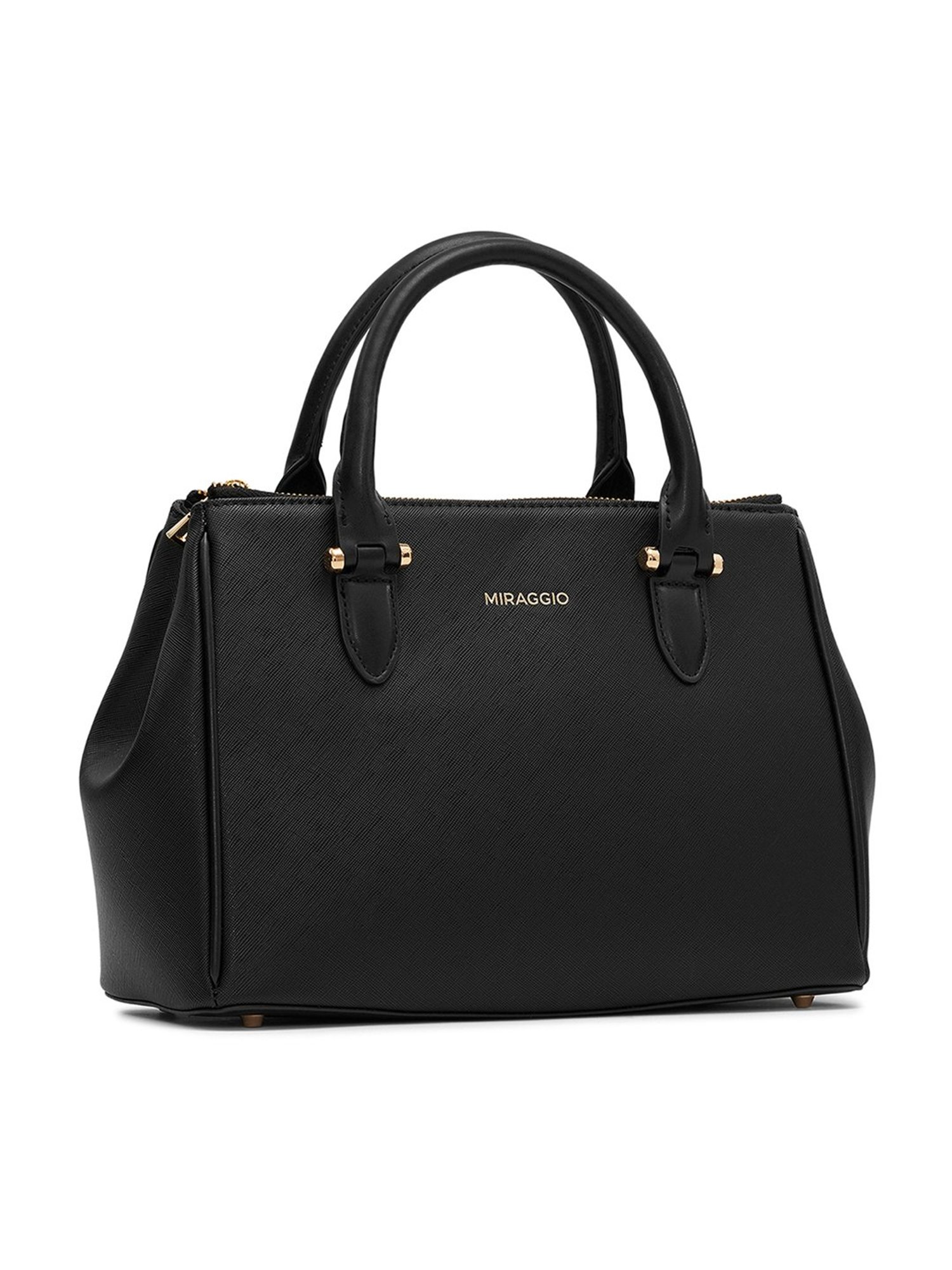 Miraggio Blair Black Medium Handheld Handbag