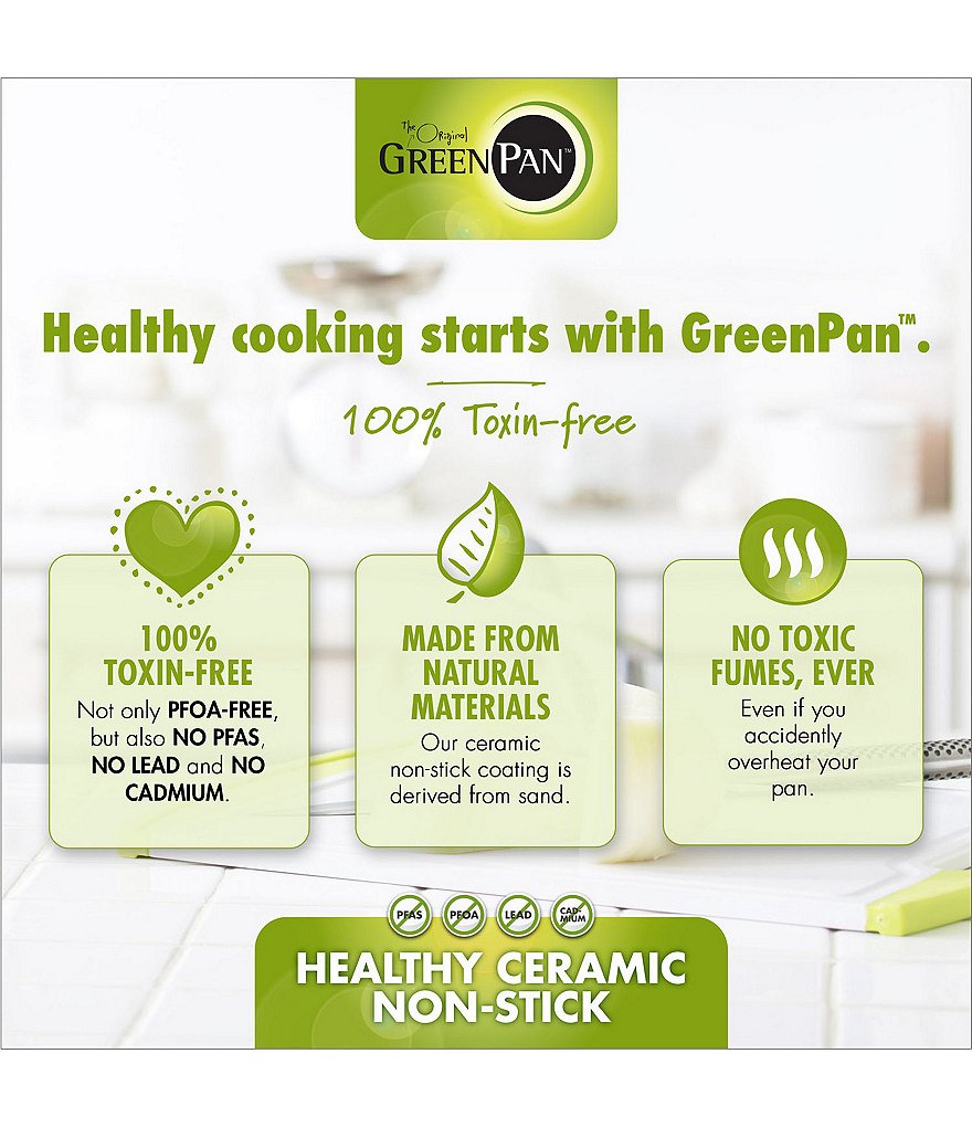 GreenPan Valencia Pro Magneto Ceramic Non-Stick 4.5-Quart Covered Saute Pan with Helper Handle