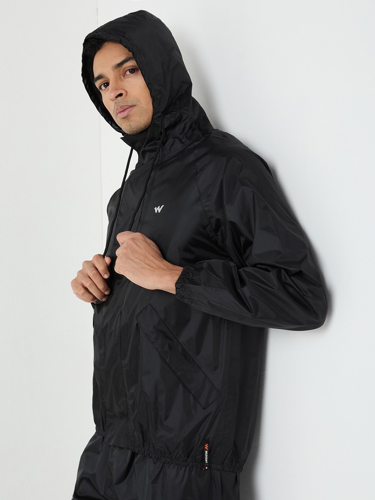 Wildcraft Black Regular Fit Raincoat Set