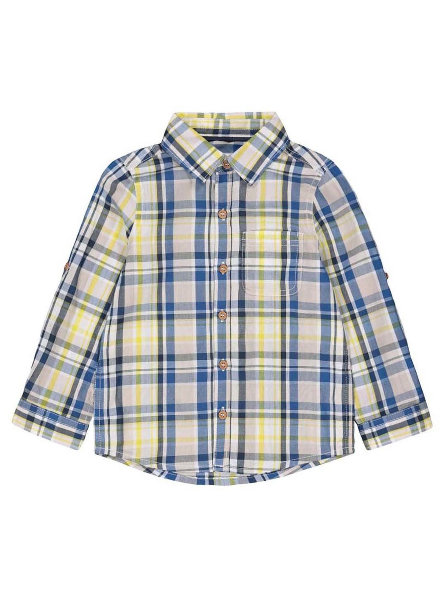 Mothercare Kids Multicolor Chequered Full Sleeves Shirt