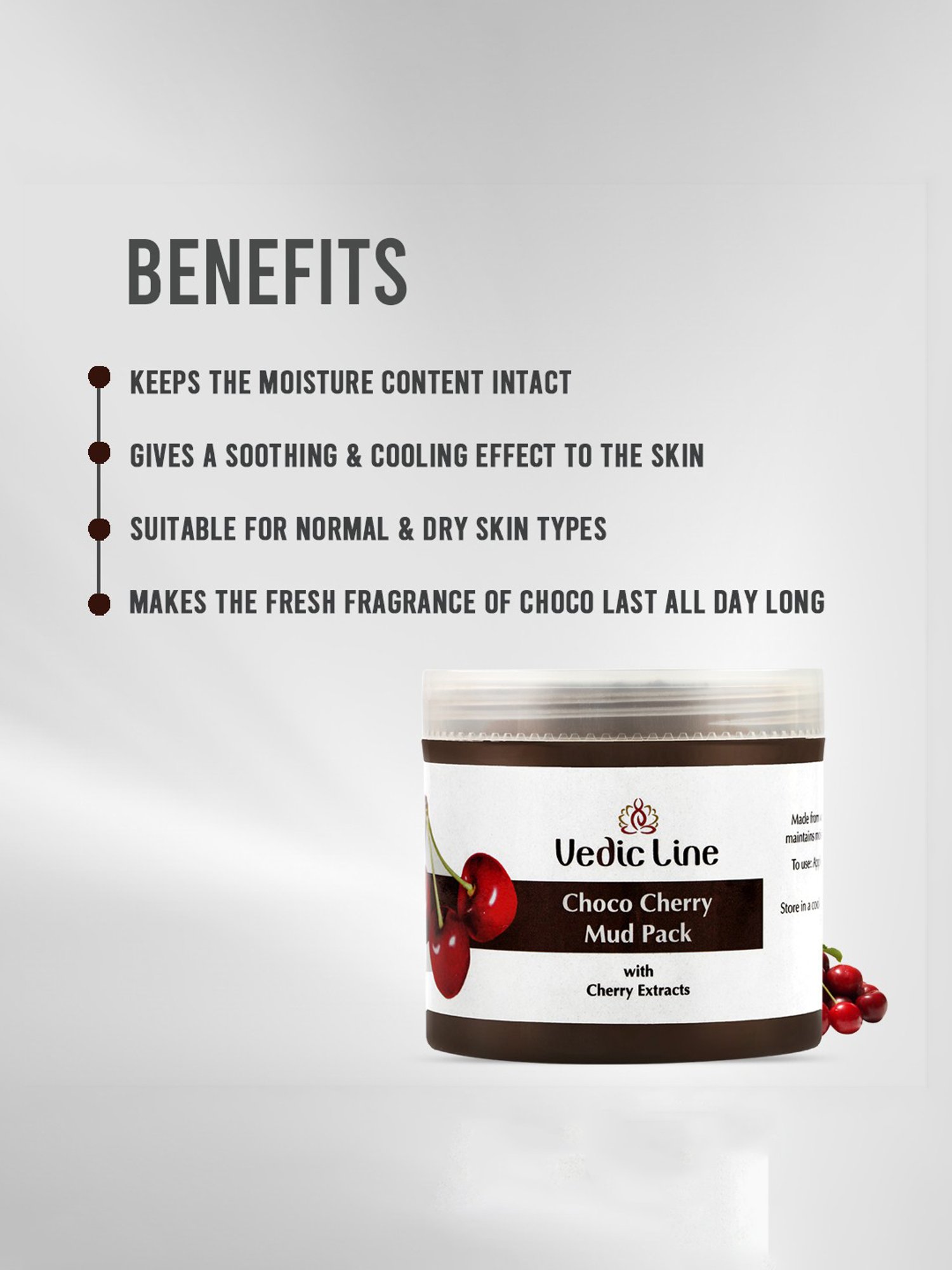VEDIC LINE Choco Cherry Mud Pack - 100 ml