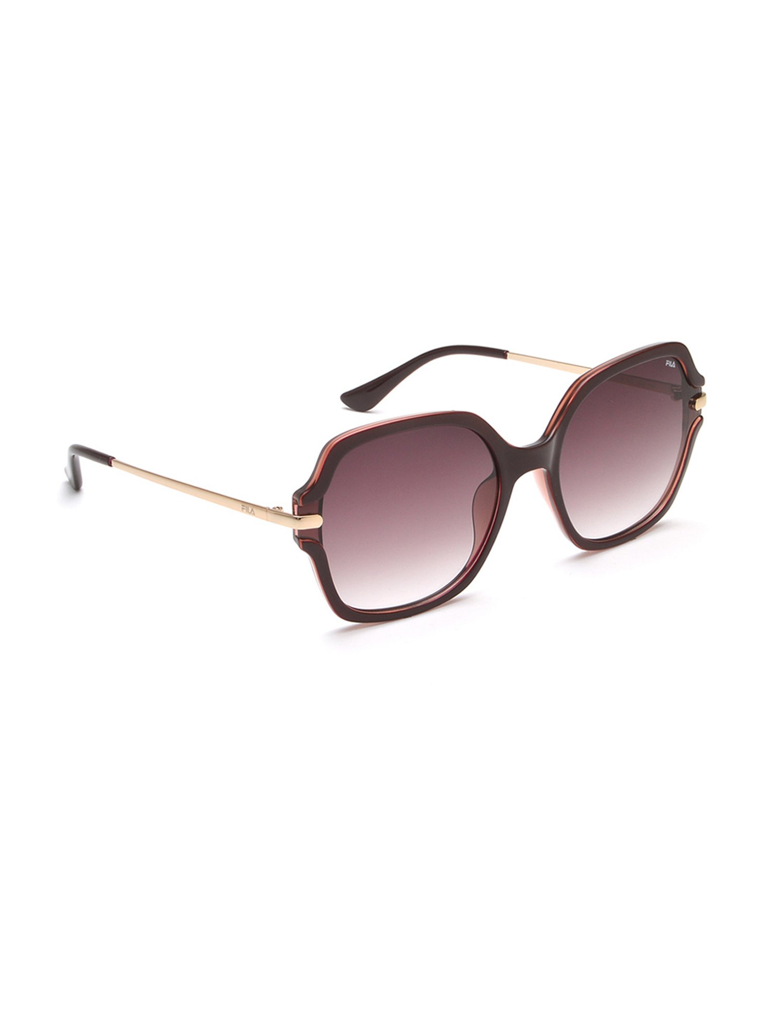 Fila Brown Square UV Protection Sunglasses for Women