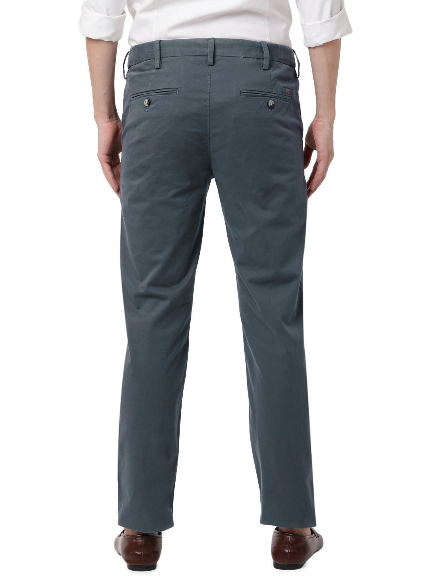 MinusOne Slate Grey Regular Fit Chinos