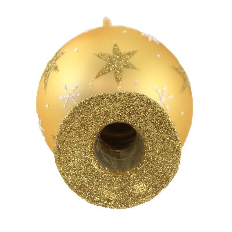 Inge Glas 11.5" Happy Dots Red Matte Finial Tree Topper Christmas  -  Tree Toppers