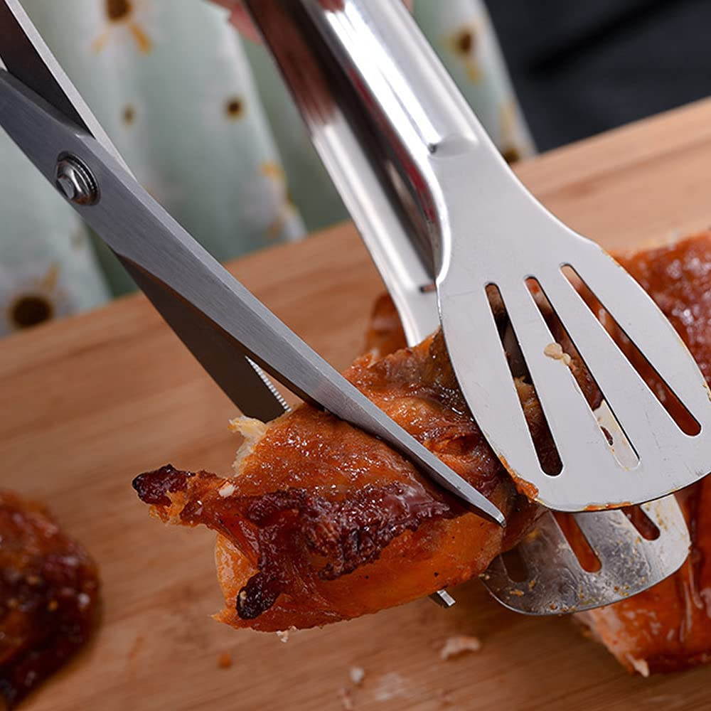 Kitchen Shears, Kitchen Scissors Heavy Duty Meat Scissors, Dishwasher Safe Cooking Scissors, Multipurpose Stainless Steel Sharp Utility Food Scissors for Chicken, Poultry, Fish, Herbs