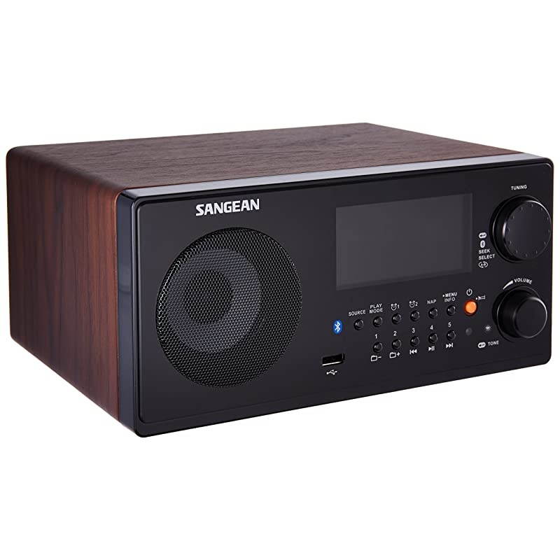 WR-22WL AM/FM-RDS/Bluetooth/USB Table-Top Digital Tuning Receiver (Dark Walnut)