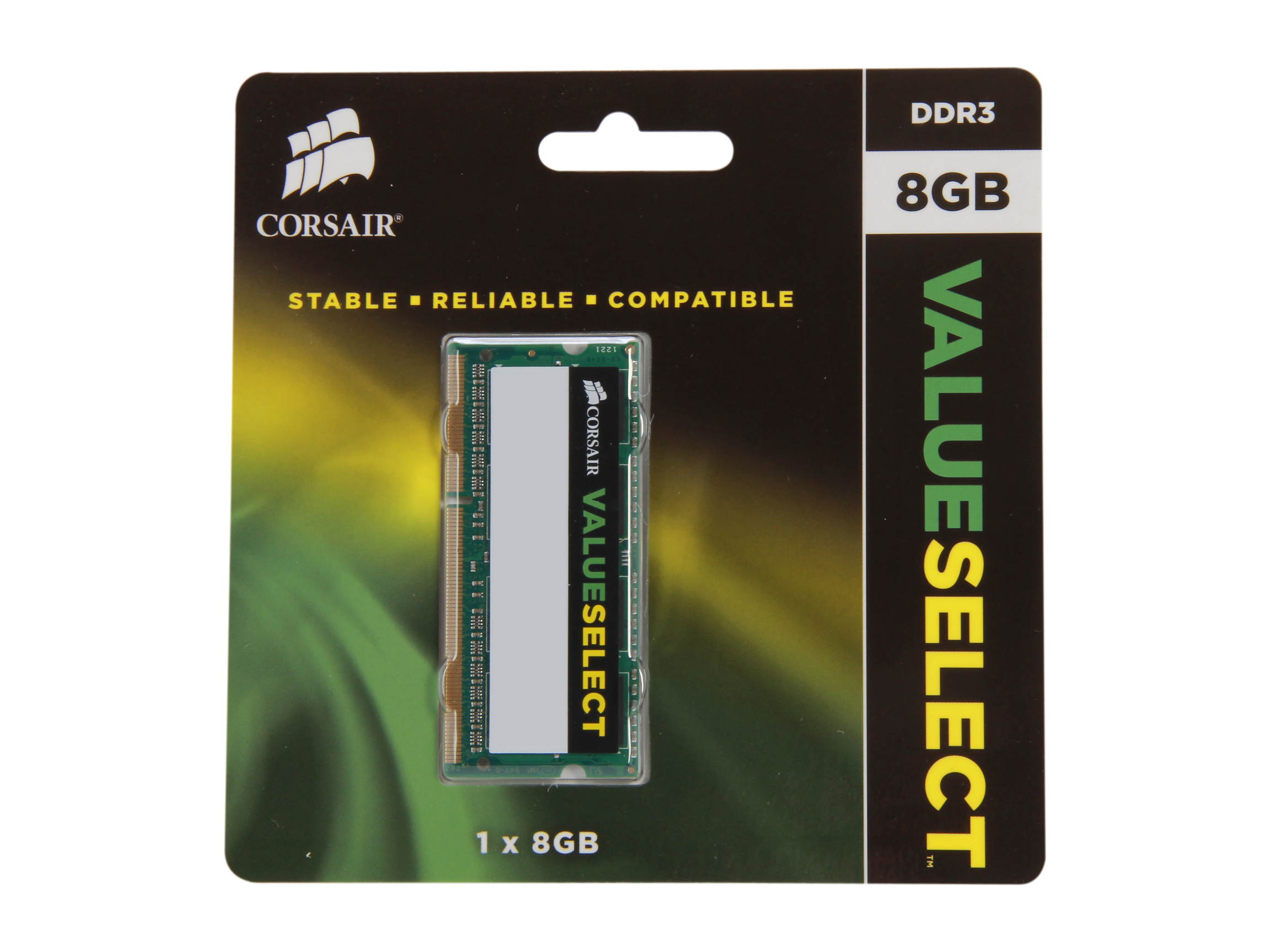 CORSAIR ValueSelect 8GB 204-Pin DDR3 SO-DIMM DDR3 1600 (PC3 12800) Laptop Memory Model CMSO8GX3M1A1600C11