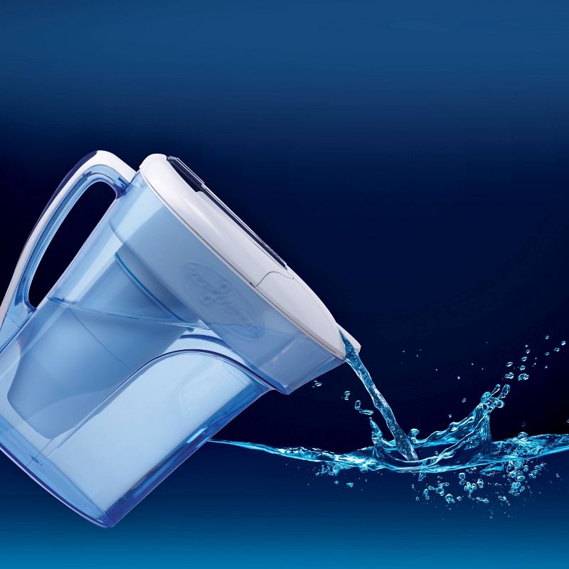 ZeroWater 8 Cup Round Water Pitcher + Free Water Quality Meter