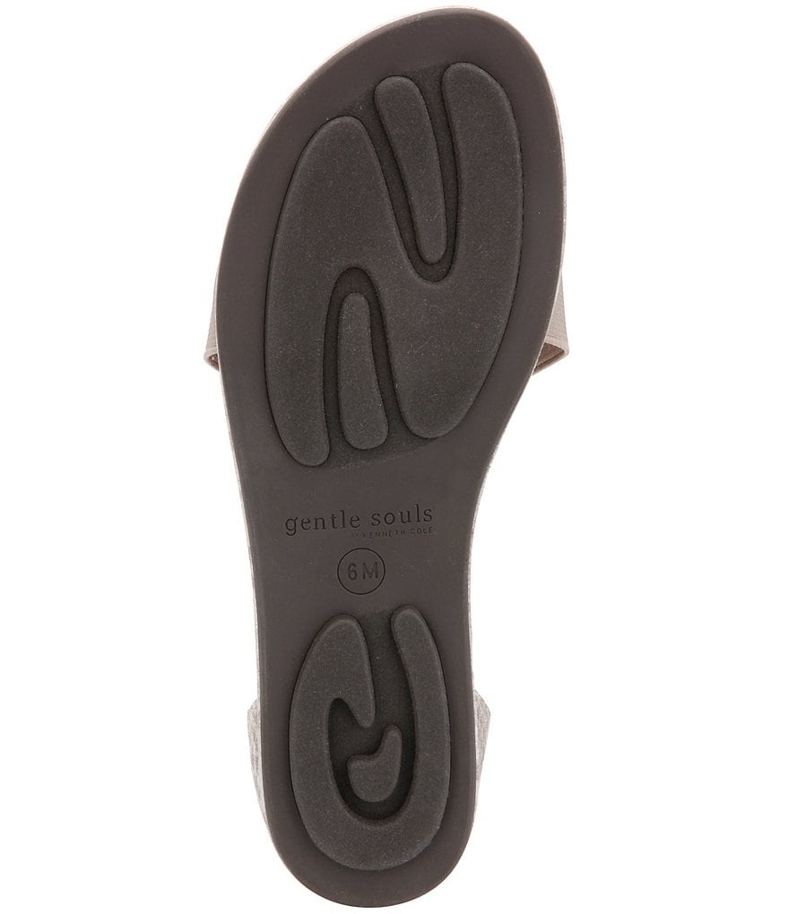 Gentle Souls Break Elastic Snake Print Leather Sandals