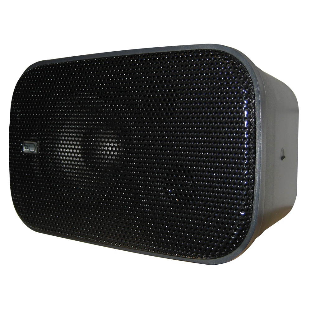 PolyPlanar Compact Box Speaker-7-1/2" x 4-15/16" x 4-15/16", Pair (Black)