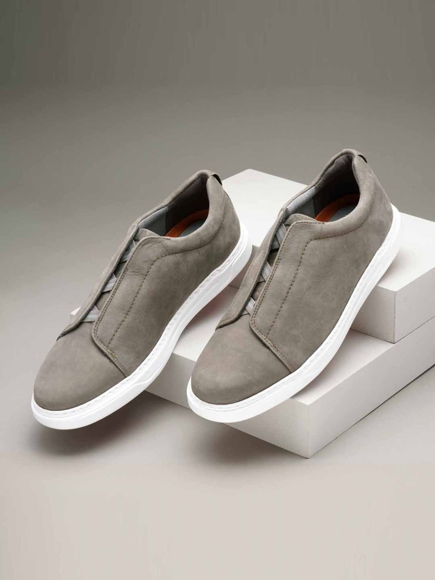 Ruosh Men's Grey Casual Loafers