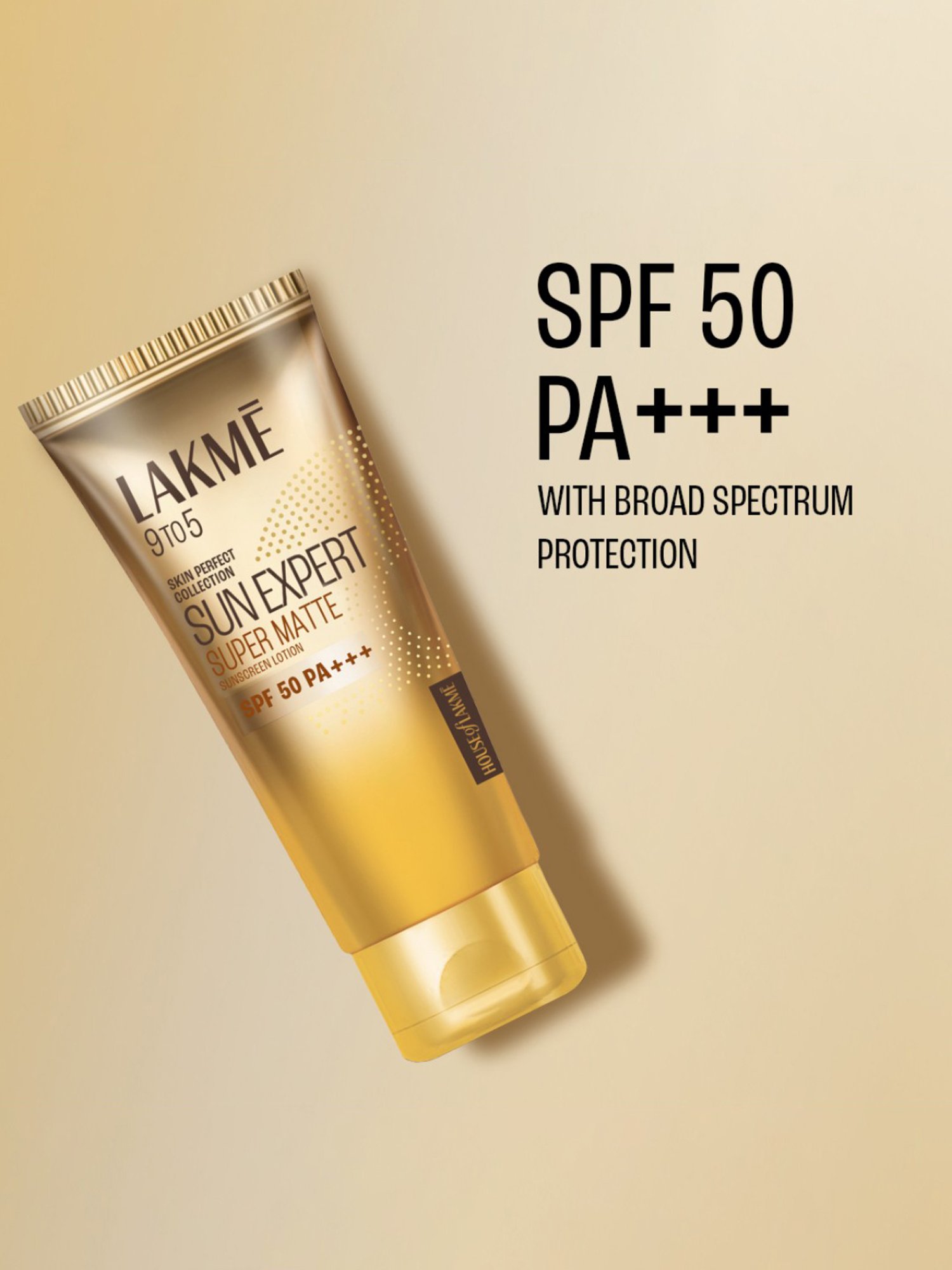 Lakme 9 To 5 Skin Perfect Collection Sun Expert Super Matte Sunscreen Lotion SPF 50 PA +++ - 100 ml