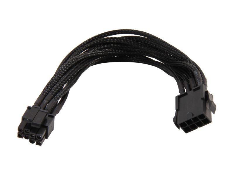 Rosewill RCDV-12003 9.84 in. (25 cm) Single Sleeved 8 Pin Motherboard Power Extension Cable