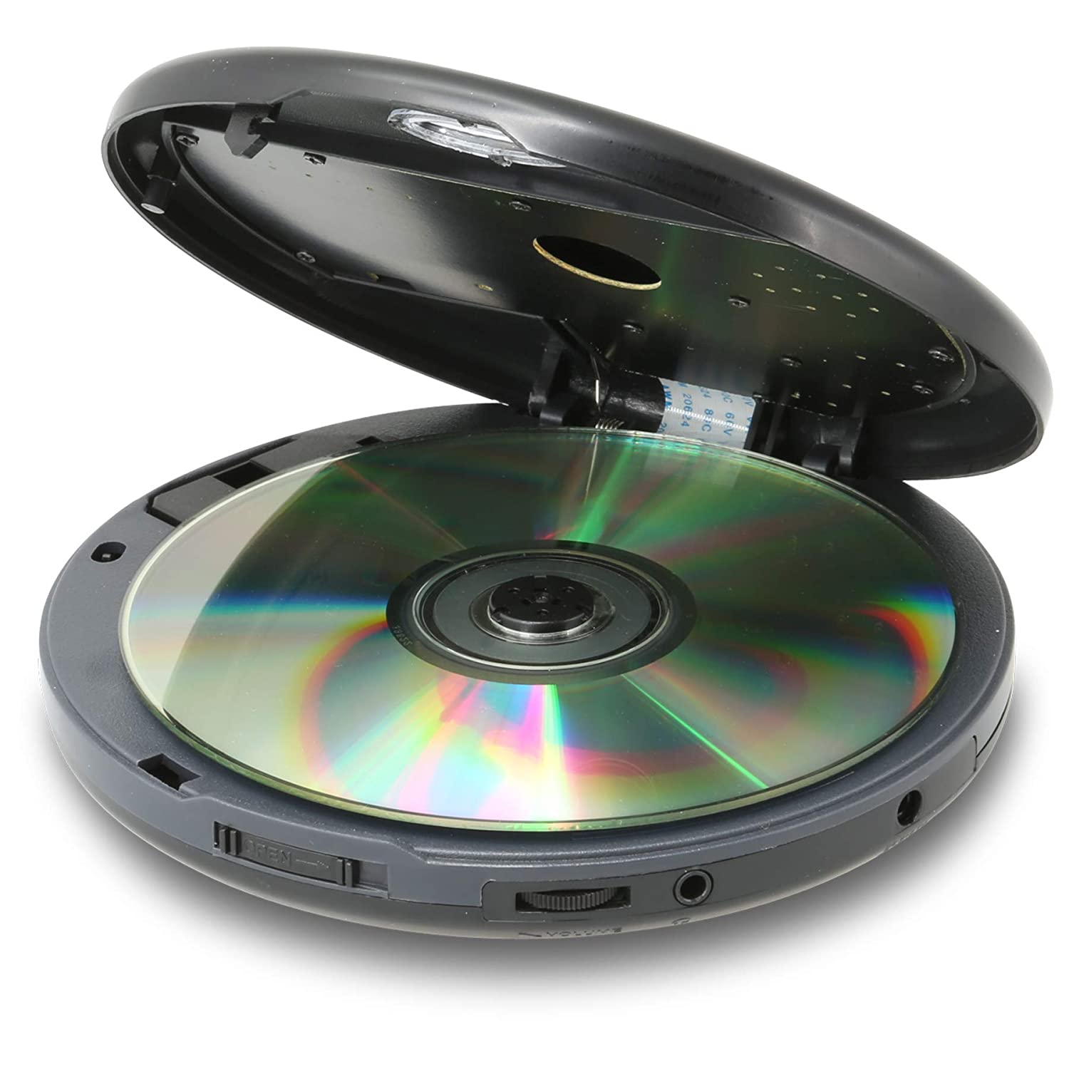 GPX PC301B Portable CD Player with Stereo Earbuds and Anti-Skip Protection (PC301B),Black