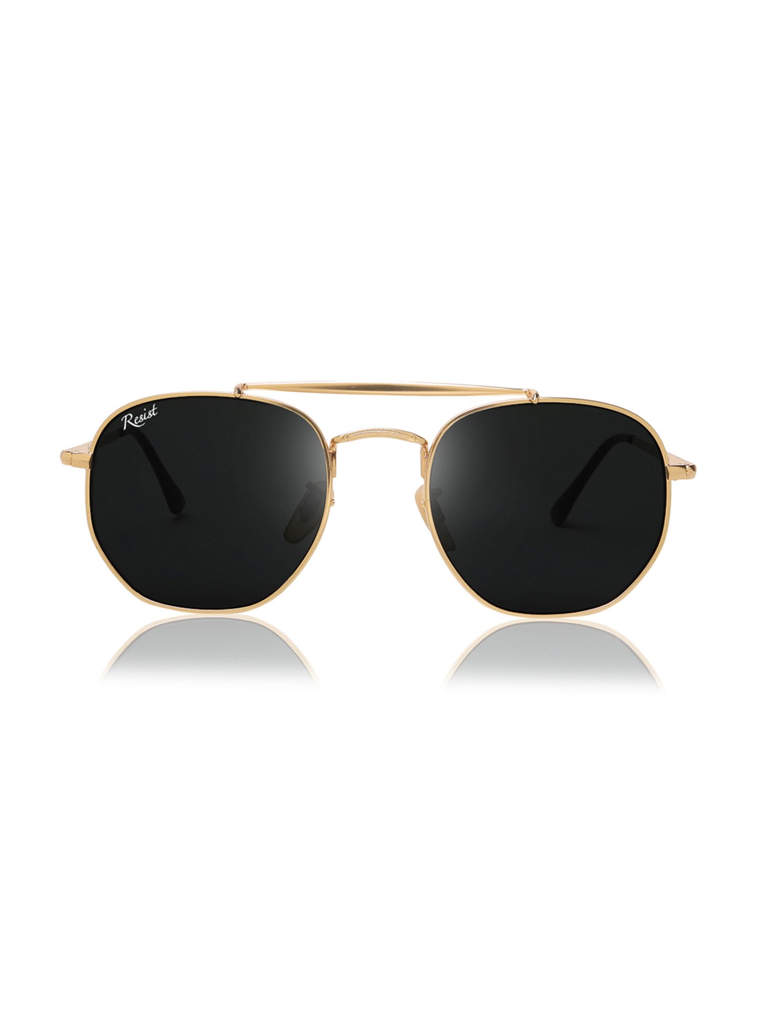 Resist Eyewear Black UV Protection Unisex Sunglasses