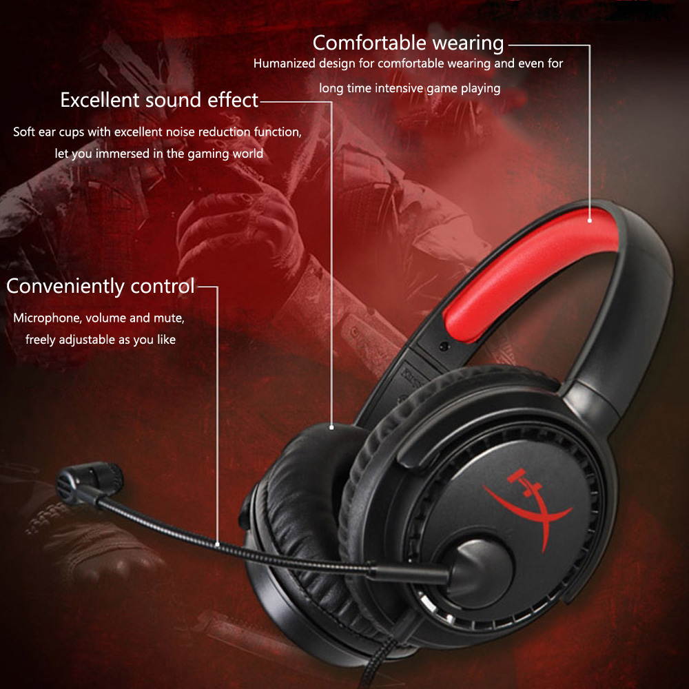 Kingston HyperX Cloud Drone Professional Esport Gaming Headset Headphone Earphone for PC Xbox One PS4 Mac KHX-HSCD-BK/AS