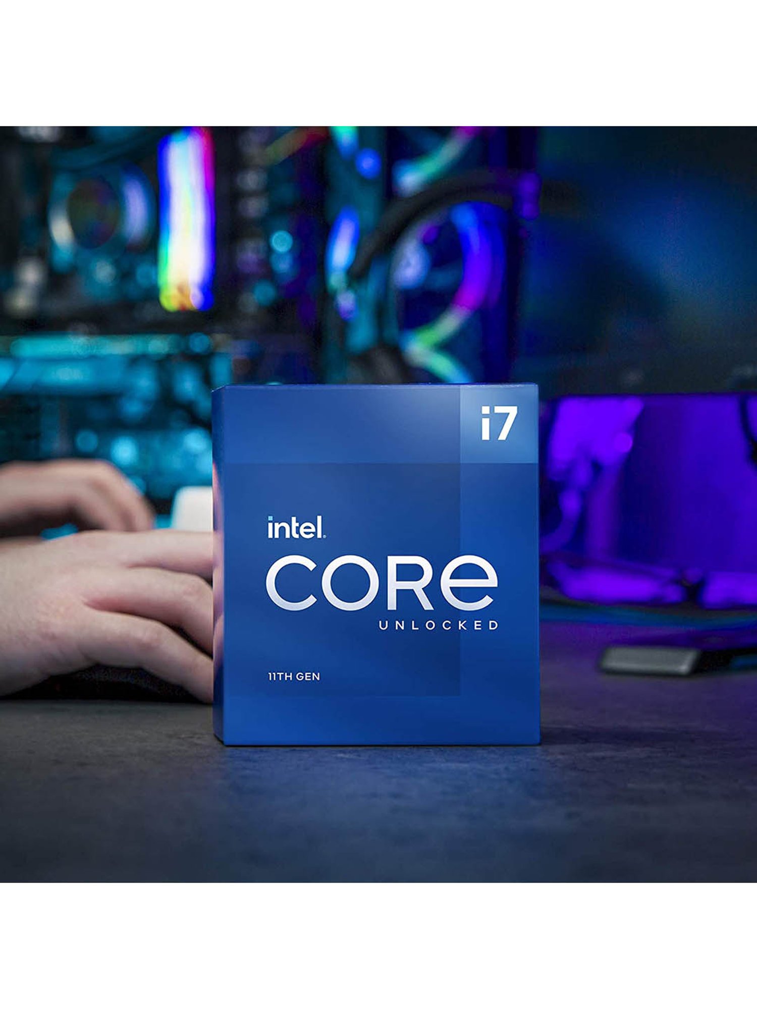 Intel Corei7-11700K 11th Gen Desktop Processor (BX8070811700K, Silver)