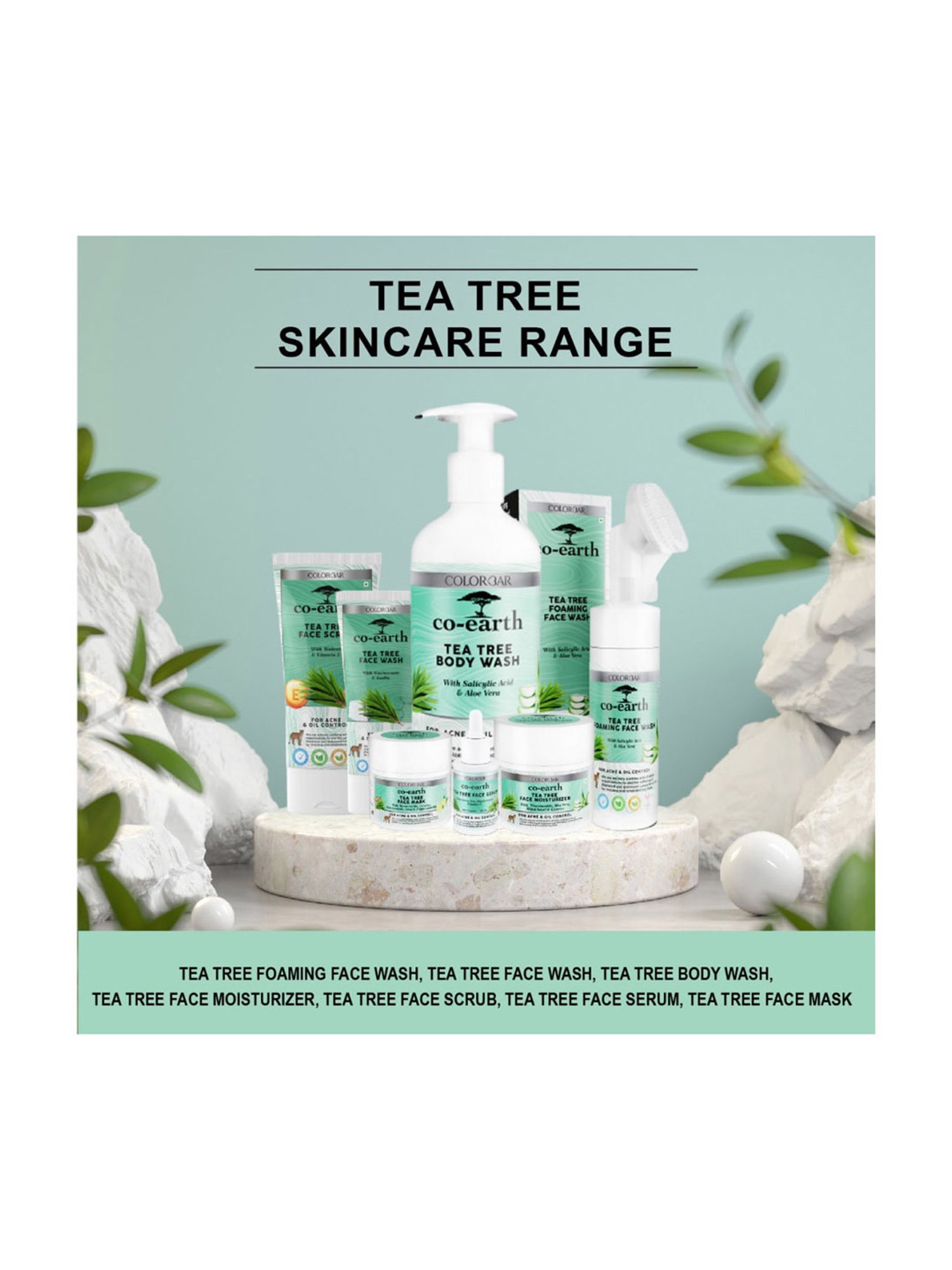 Colorbar Co-earth Tea Tree Face Mask - 100 gm