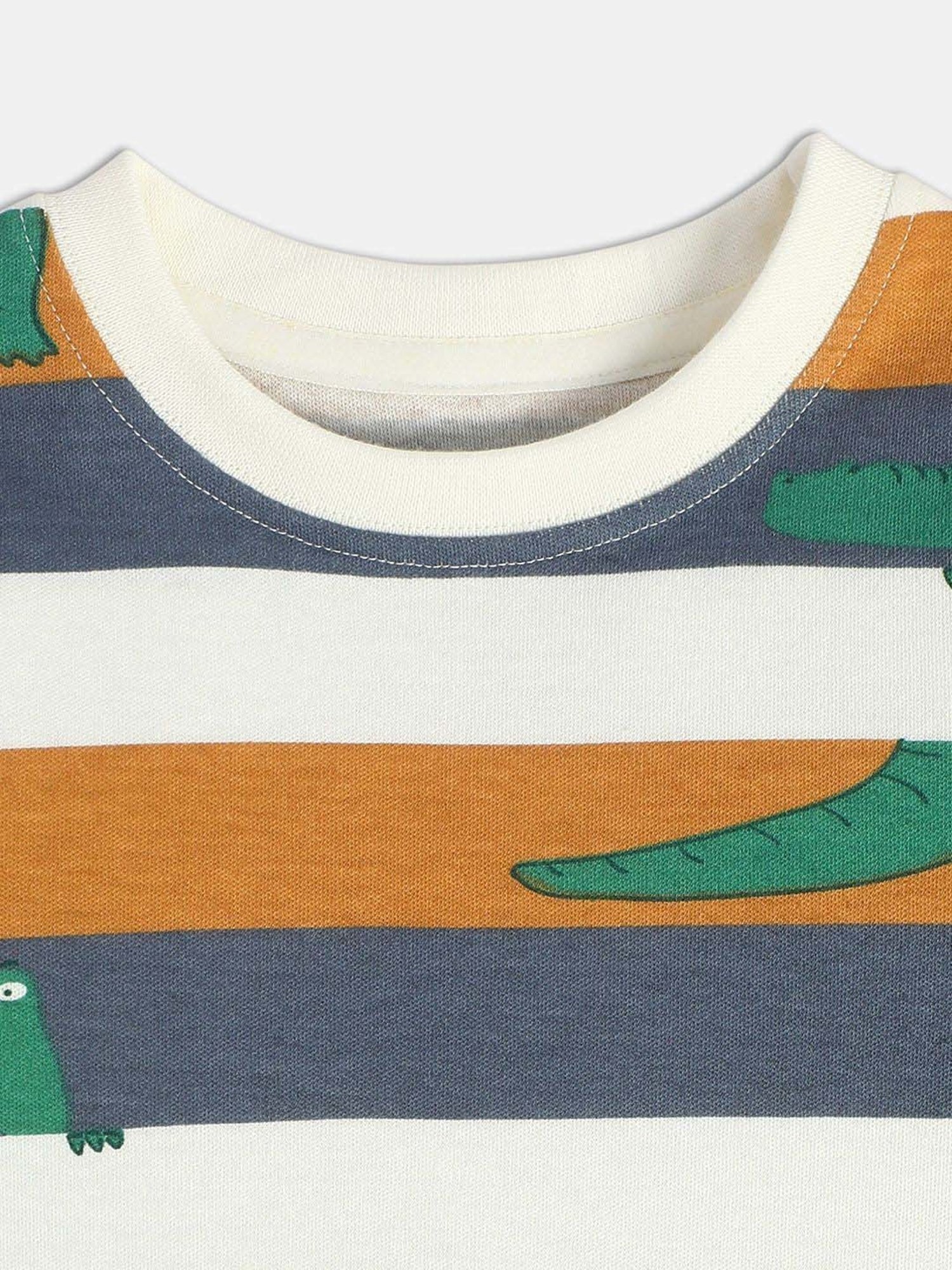 Ed-a-Mamma Baby Green Printed T-Shirt