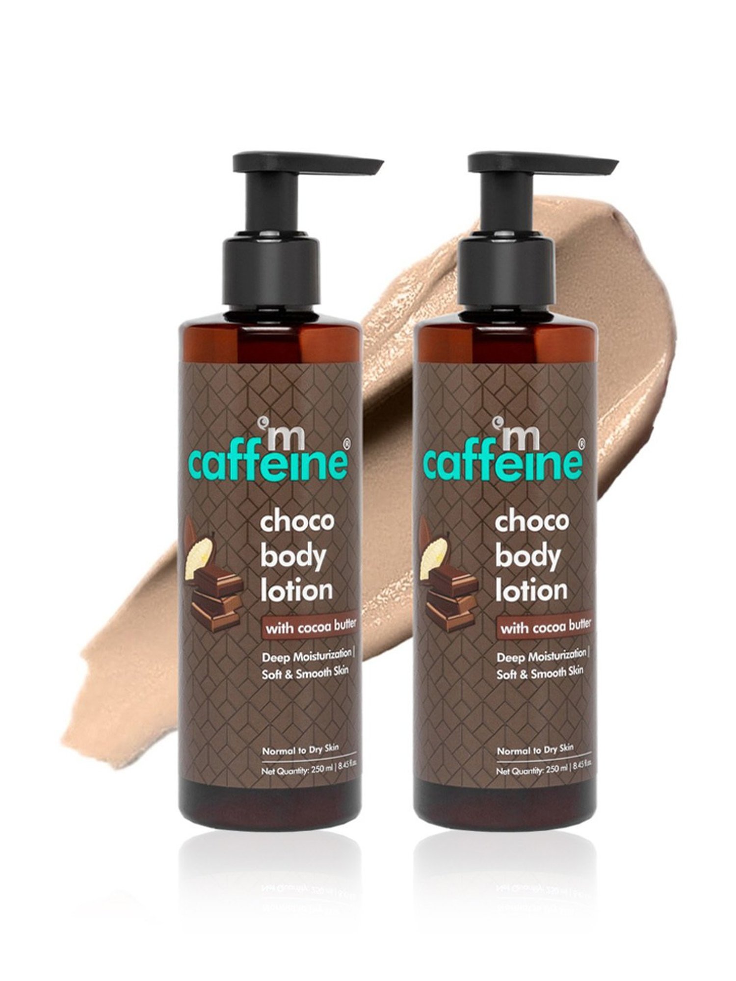 mCaffeine Choco Body Lotion for Dry Skin - Pack of 2
