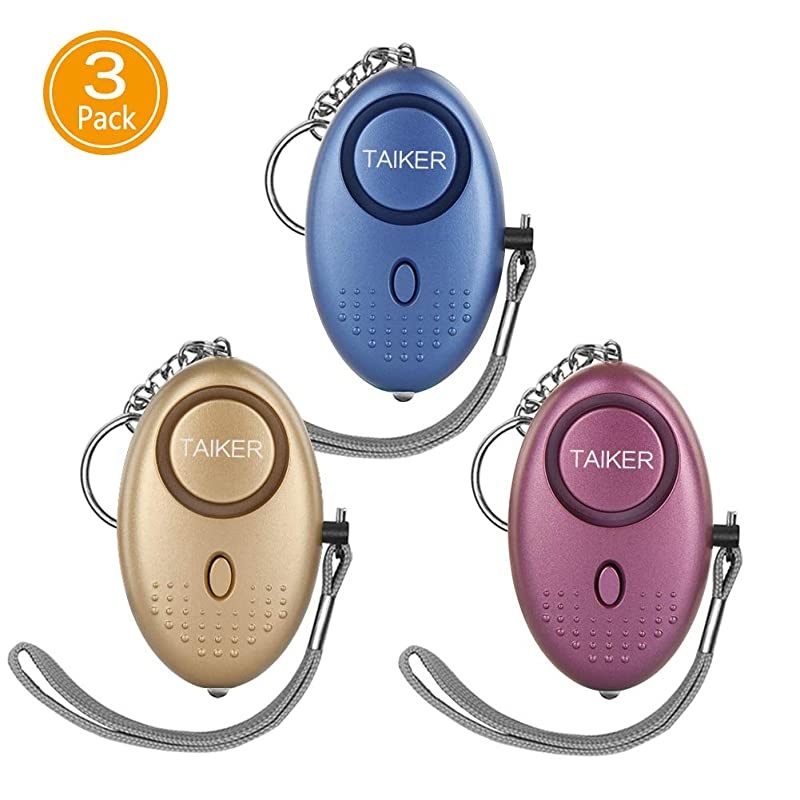 Personal Alarm for Women 140DB Emergency SelfDefense Security Alarm Keychain with LED Light for Women Kids and Elders3 Pack