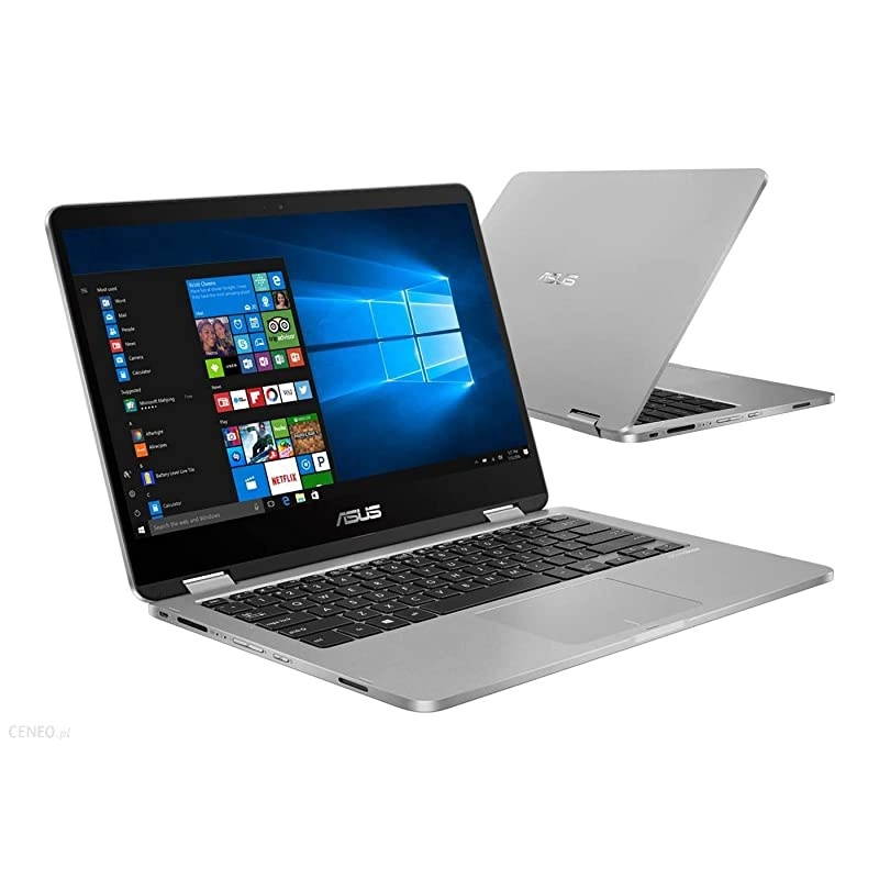 New  VivoBook 2 in 1 Flip 14" FHD LCD Touchscreen Laptop Computer, Intel Pentium N5000 up to 2.7GHz, 4GB LPDDR4, 64GB eMMC, Bluetooth, Webcam, Micro HDMI, Fingerprint Reader, Window 10 in S Mode