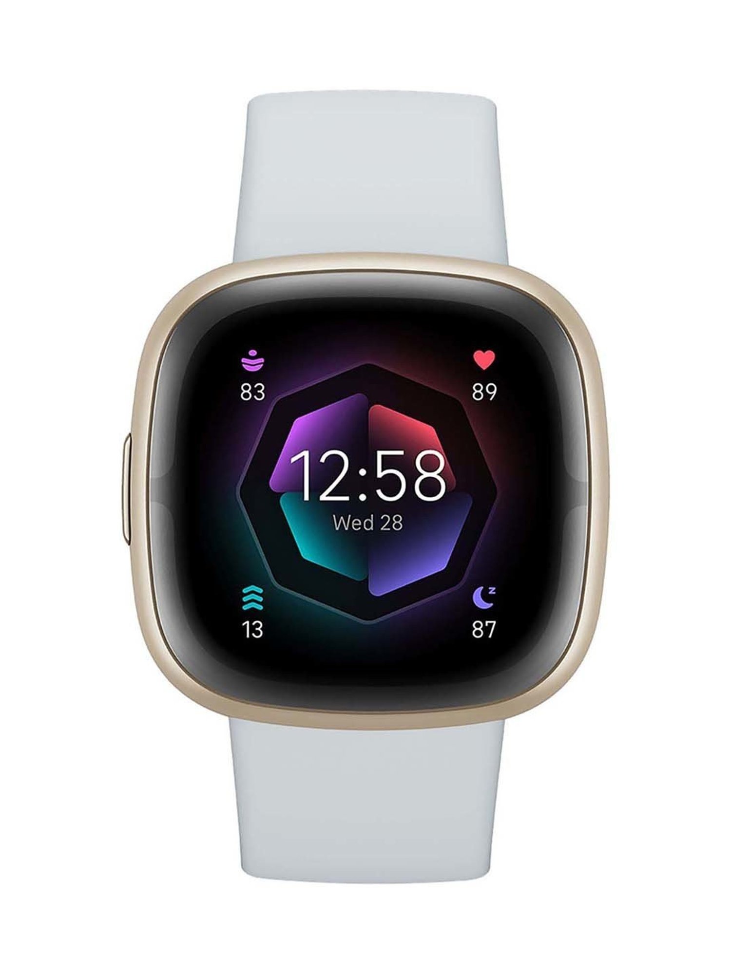 Fitbit Sense 2 Health & Fitness Watch (Blue Mist / Soft Gold Aluminium)