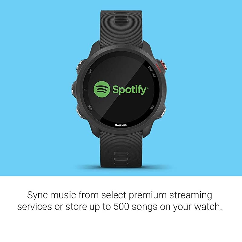 Forerunner 245 Music, GPS Running Smartwatch with Music and Advanced Dynamics, Black