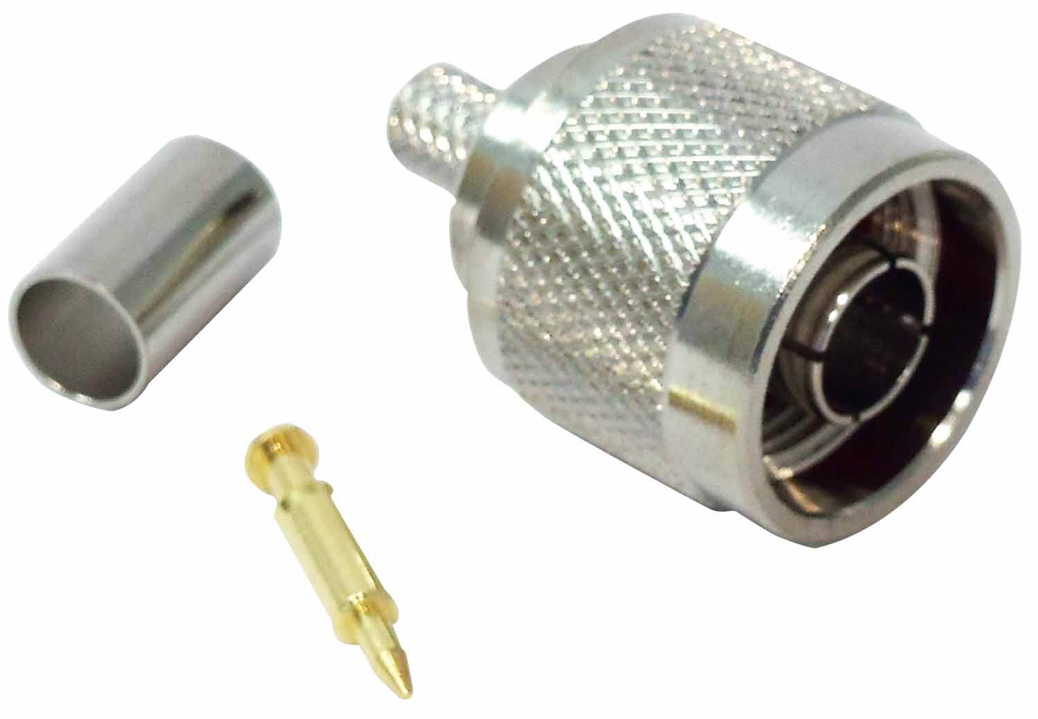 Procomm N112 N Male Crimp Connector for RG8X Coax Cable