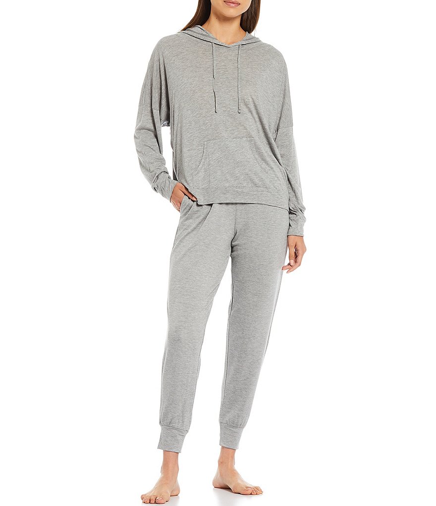 Honeydew Intimates Travel Light Solid Jersey Long Sleeve Coordinating Lounge Hoodie