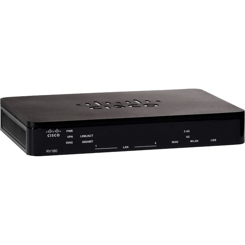 Cisco RV160 VPN Router - 5 Ports - Management Port - 1 Slots - Gigabit Ethernet