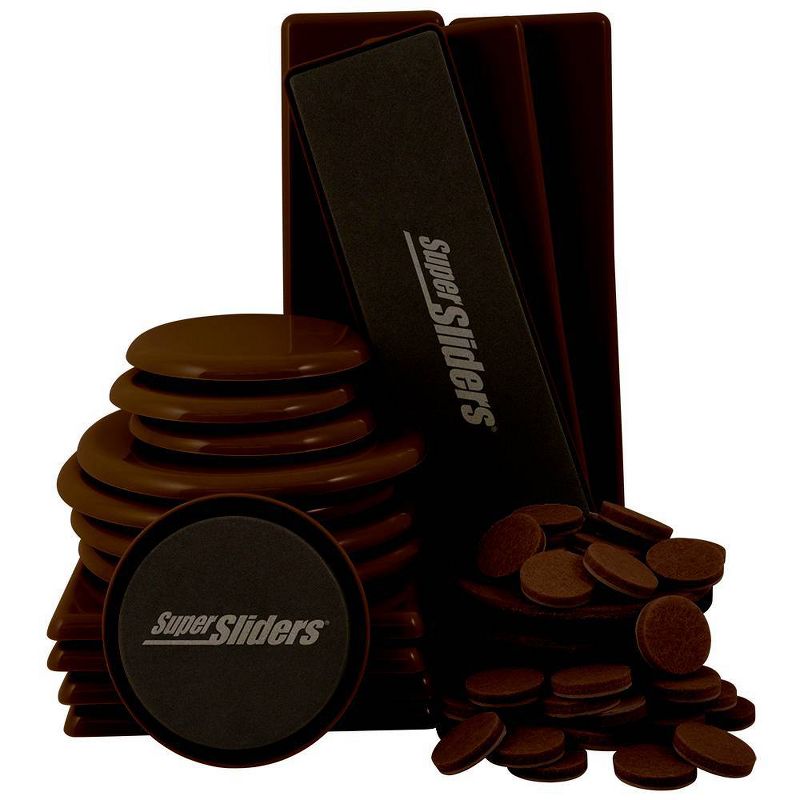 SuperSliders 52pk Moving Kit Furniture Sliders and Felt Pads