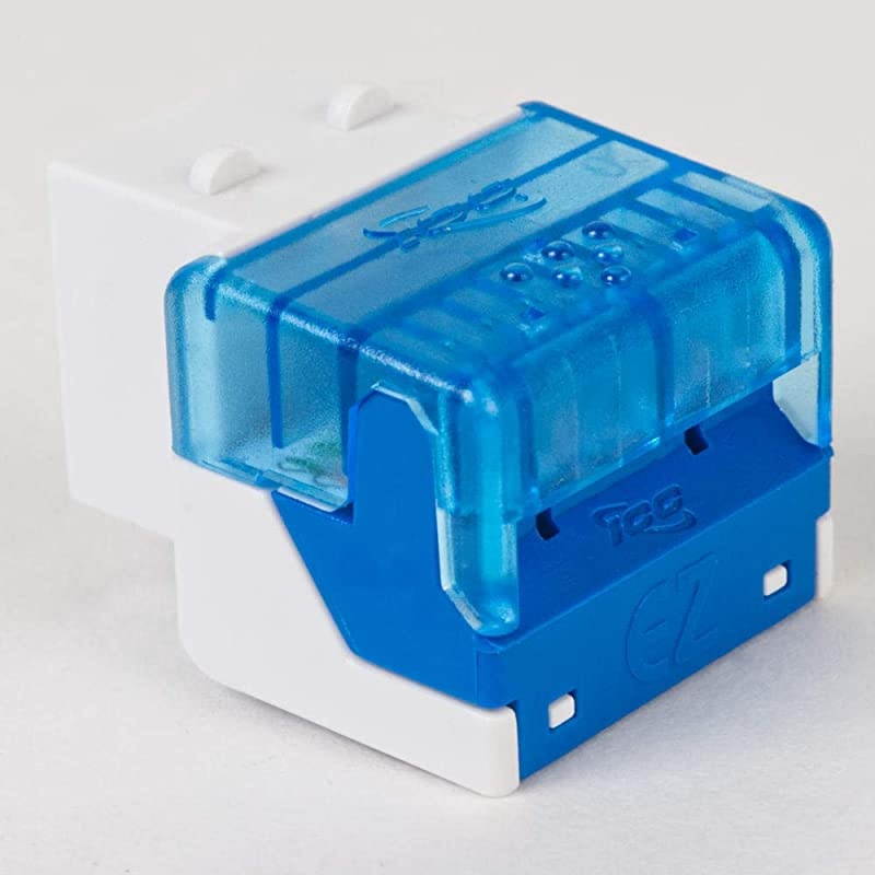 CAT5e RJ45 Keystone Jack for EZ Style Blue 25Pack