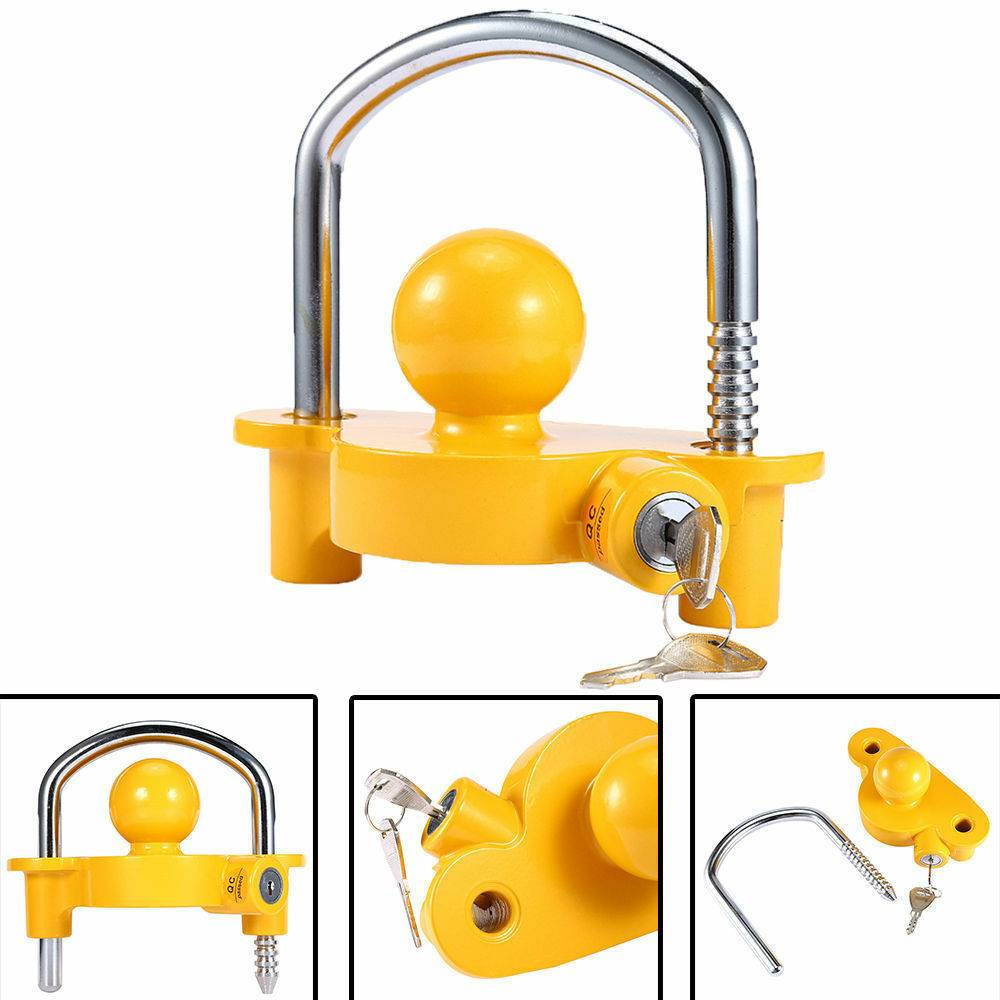 Heavy Duty Universal Coupler Hitch Trailer Lock fits 1-7/8"/2" and 2-5/16" Supe