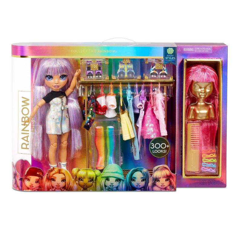 Rainbow High Fashion Studio with Free Exclusive Doll and Rainbow of Fashions and 2 Sparkly Wigs