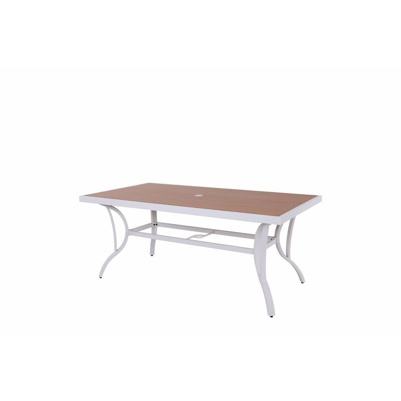6' Rectangle Patio Dining Table with Umbrella Hole - Nuu Garden