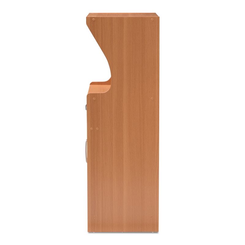 Lowell Modern and Contemporary Wood Finish Kitchen Cabinet Brown - Baxton Studio