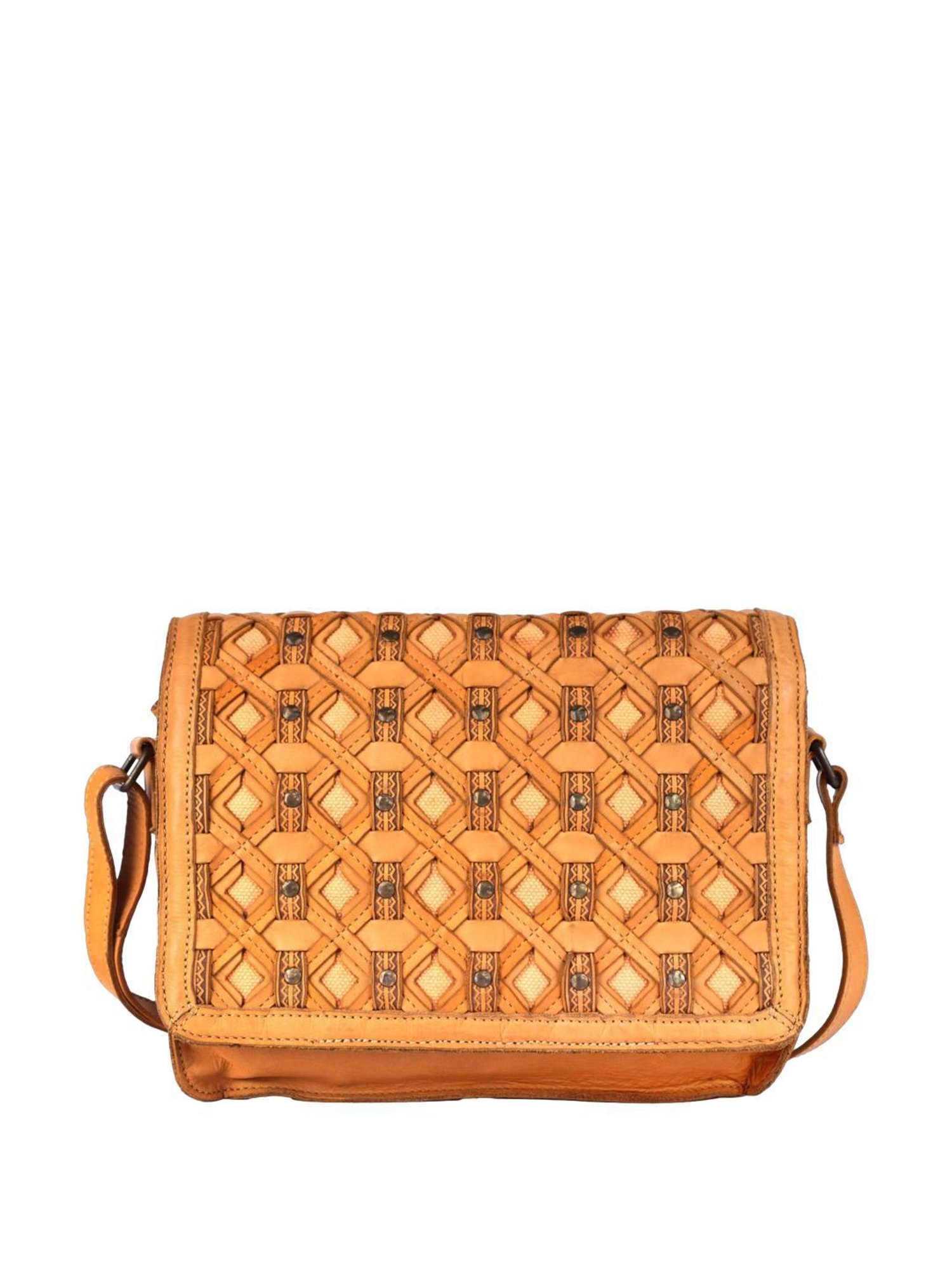 KOMPANERO Valentina Tan Textured Cross Body Bag