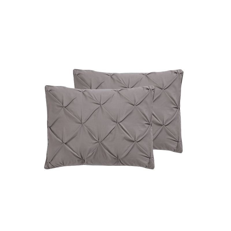 Queen Carmen Duvet Cover Set Gray - VCNY Home